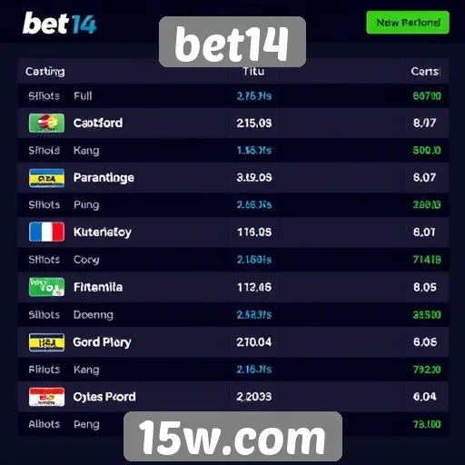 Comparação dos métodos de pagamento no bet14